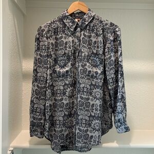 Gorgeous Oversized Pilcro Anthropologie Button Down Shirt